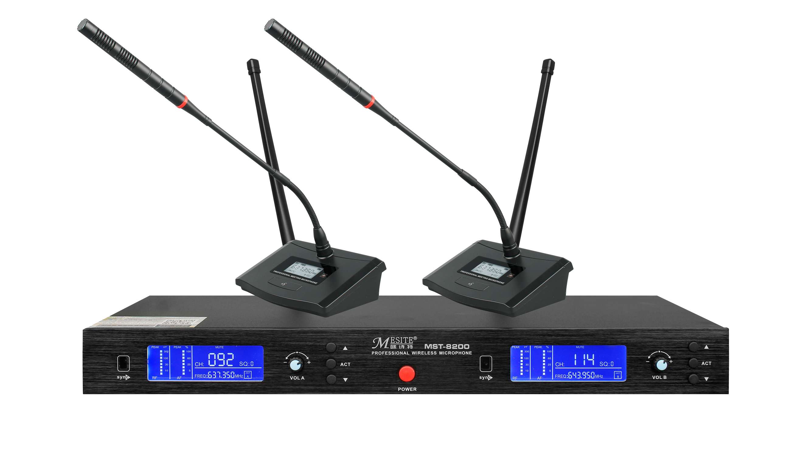MST-8200 U段一拖二会议 鹅颈话筒