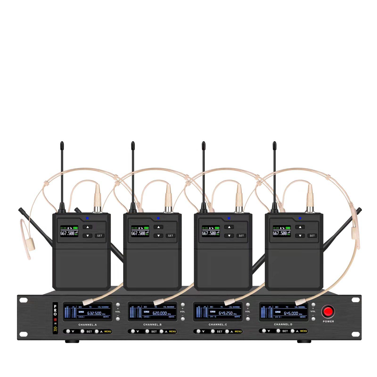 Mst-6400 True Diversity one drag four skin color headset