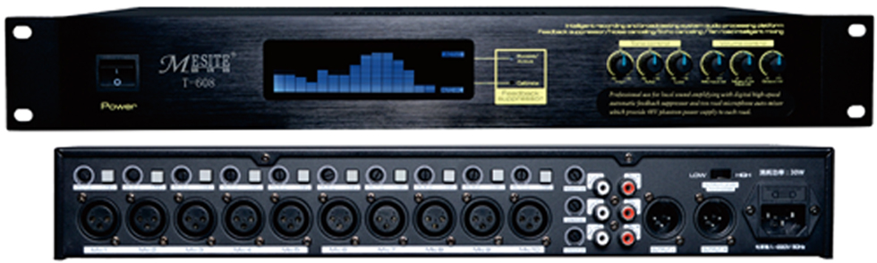 T-608 ten way feedback suppression intelligent mixer