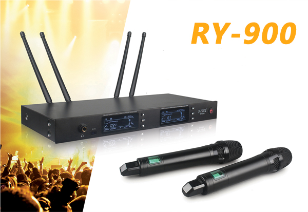 RY-990 真分集一拖二 手持 无线话筒