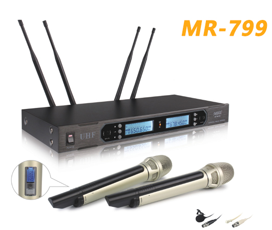 MR-799 真分集一拖二手持 无线话筒
